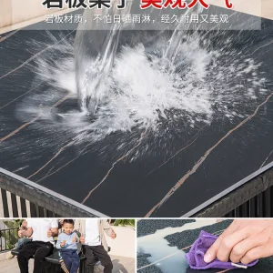 Bộ bàn ghế ngoài trời, ghế mây giải trí ngoài trời, bàn cà phê sân vườn chứa đồ ngoài trời, ban công bộ ba món đơn giản. - Hình 4