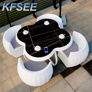 Bộ bàn ghế sân vườn lãng mạn Kfsee mây