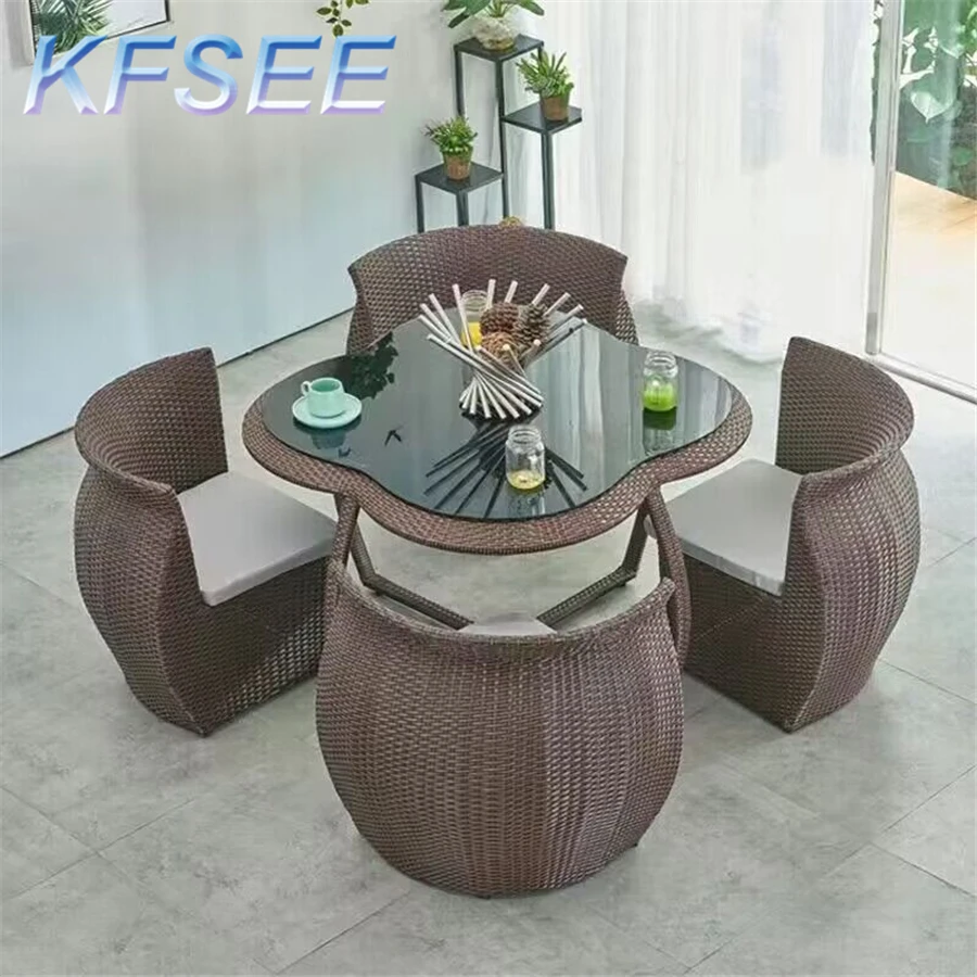 Bộ bàn ghế sân vườn lãng mạn Kfsee mây - Hình 4 Bộ bàn ghế sân vườn lãng mạn Kfsee mây - Hình 4