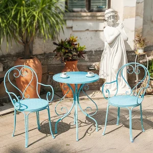 Bộ Bàn Ghế Sân Vườn Sắt Ngoài Trời Sân Vườn Ban Công Quán Cà Phê Giải Trí Quán Trà Sữa Ghế Bàn Sân Trong Bàn Ghế - Hình 3