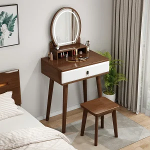 Bộ chia ngăn bàn trang điểm Thanh Thiếu Niên Gỗ Mini Bé Gái Thiết Bị Hiện Đại Origanizer Tủ Thiết Kế Kaptafel Nội Thất Tối Giản - Hình 2