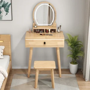 Bộ chia ngăn bàn trang điểm Thanh Thiếu Niên Gỗ Mini Bé Gái Thiết Bị Hiện Đại Origanizer Tủ Thiết Kế Kaptafel Nội Thất Tối Giản - Hình 3