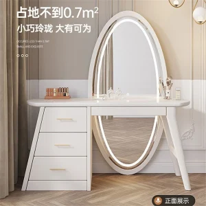 Bộ đầy đủ dài 160cm Kfsee Wow Bàn trang điểm Kfsee có gương và ghế dài