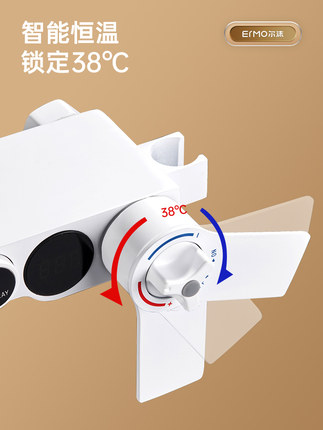 Bộ sen tắm nhiệt tĩnh bộ phòng tắm gia đình màu trắng Yuba phòng tắm đầu vòi sen vòi sen điều áp Bộ sen tắm nhiệt tĩnh bộ phòng tắm gia đình màu trắng Yuba phòng tắm đầu vòi sen vòi sen điều áp