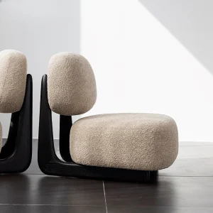 Bộ Sofa Vải Teddy Ý Khung Gỗ Thịt Cừu Len Vải Ghế Giải Trí Cho Gia Đình Phòng Khách Phòng Ngủ - Hình 4
