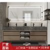 Bộ tủ phòng tắm Bộ đôi chậu rửa Tủ phòng tắm kết hợp Hiện đại tối giản bằng đá cẩm thạch Chậu rửa mặt Tủ rửa mặt Tùy chỉnh