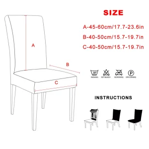 Bọc Ghế Vải Cho Phòng Ăn Ghế Có Bọc Ghế Phòng Khách Cho Ghế Phòng Ăn/Nhà Bếp Co Giãn Bọc Ghế - Hình 2