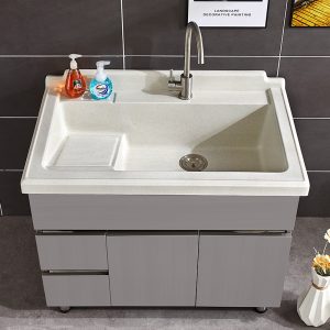 Bồn rửa mặt kiêm chậu giặt – Giải pháp tiết kiệm không gian cho phòng tắm nhỏ hẹp