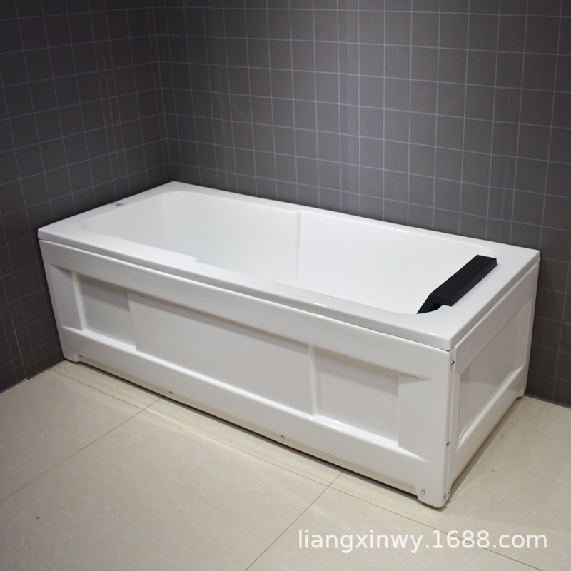 Bồn tắm 1.7 váy một người Bồn tắm acrylic nhà khách sạn khách sạn nhà tắm phòng tắm gạch dày kinh tế và thiết thực Bồn tắm 1.7 váy một người Bồn tắm acrylic nhà khách sạn khách sạn nhà tắm phòng tắm gạch dày kinh tế và thiết thực