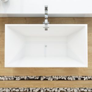 Bồn tắm acrylic dành cho người lớn dành cho người lớn tự do hình vuông liền mạch Bồn tắm cạnh mỏng lựa chọn dự án khách sạn - Hình 3