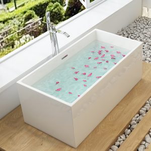 Bồn tắm acrylic dành cho người lớn dành cho người lớn tự do hình vuông liền mạch Bồn tắm cạnh mỏng lựa chọn dự án khách sạn