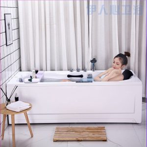 Bồn tắm acrylic độc lập gia đình nhỏ dành cho người lớn Bồn tắm nhỏ lướt sóng massage nhiệt độ không đổi Bồn tắm sưởi ấm - Hình 4