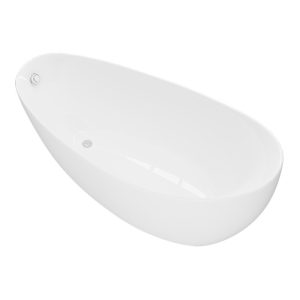 Bồn tắm acrylic toàn gia đình khách sạn nhà đầy đủ váy hình lưỡi liềm dành cho người lớn độc lập Phật Sơn cung cấp QT-023 - Hình 4
