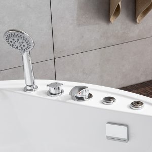 Bồn tắm Aoluojia Bồn tắm tròn căn hộ nhỏ acrylic đôi nhà độc lập internet khách sạn nổi tiếng Bồn tắm massage người lớn - Hình 4