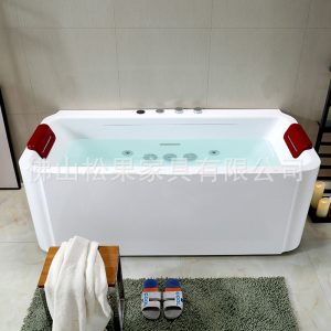 Bồn tắm Âu Mỹ Acrylic Bồn tắm Khách Sạn Nhà Người Lớn Thác Lướt Bồn tắm Lớn Massage Bồn tắm Bồn tắm - Hình 4