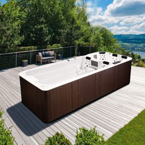 Bồn tắm Bể bơi người lớn đa chức năng lướt sóng Bồn tắm spa nhiệt độ không đổi Bồn tắm biệt thự riêng nhà sản xuất bể bơi ngược dòng - Hình 2