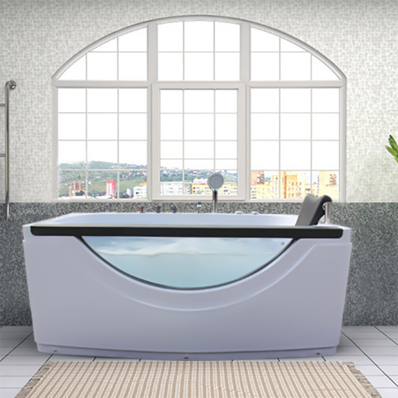 Bồn tắm Bể sục gia đình hình chữ nhật Bồn tắm đơn acrylic độc lập hiện đại lướt sóng Bồn tắm thủy tinh 150 * 85 Bồn tắm Bể sục gia đình hình chữ nhật Bồn tắm đơn acrylic độc lập hiện đại lướt sóng Bồn tắm thủy tinh 150 * 85