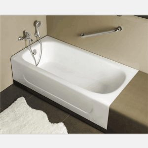 Bồn tắm gang Carrie 1.5m – Thiết bị vệ sinh cao cấp Bernardine 17722T-WK, kiểu dáng chân váy