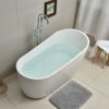 Bồn tắm Hanliu cổ điển hoàng phi dự án khách sạn homestay độc lập nghệ thuật acrylic lưng cao Bồn tắm 1,5m 1,6m