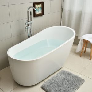 Bồn tắm Hanliu cổ điển hoàng phi dự án khách sạn homestay độc lập nghệ thuật acrylic lưng cao Bồn tắm 1,5m 1,6m - Hình 2