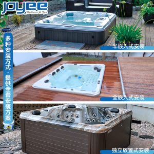 Bồn tắm JOYEE hồ bơi lớn ngoài trời sang trọng lướt nhiệt độ không đổi sưởi ấm biệt thự bể sục gia đình dự án khách sạn SPA nhiều người - Hình 3