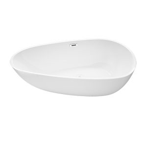 Bồn tắm Nhà máy Phật Sơn cung cấp trực tiếp Bồn tắm acrylic mỏng đơn giản homestay Bồn tắm độc lập dành cho người lớnQT-020 - Hình 2