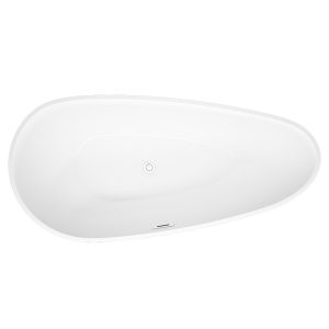 Bồn tắm Nhà máy Phật Sơn cung cấp trực tiếp Bồn tắm acrylic mỏng đơn giản homestay Bồn tắm độc lập dành cho người lớnQT-020 - Hình 3