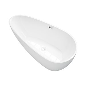 Bồn tắm Nhà máy Phật Sơn cung cấp trực tiếp Bồn tắm acrylic mỏng đơn giản homestay Bồn tắm độc lập dành cho người lớnQT-020 - Hình 4