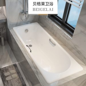 Bồn tắm nhà nhúng gang Bồn tắm gốm men Bồn tắm người lớn Bồn tắm nhỏ căn hộ nhỏ Begley - Hình 2