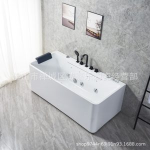Bồn tắm Nhà sản xuất trực tiếp cung cấp Bồn tắm massage acrylic nhiệt độ không đổi 1.3m 1.4m 1.5m 1.6m 1.7m 1.8m Bồn tắm - Hình 2