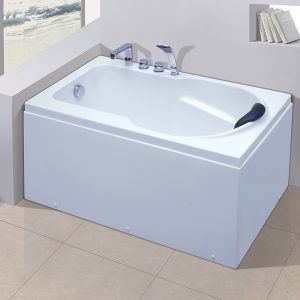 Bồn tắm Phần tử sóng 302 dự án Bồn tắm acrylic nguyên chất đa chức năng khách sạn cải thiện nhà B&B phòng tắm căn hộ nhỏ có tay vịn - Hình 3