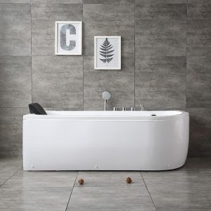 Bồn tắm Shengyu Acrylic Bồn tắm Váy Năm Mảnh Lướt Massage Sưởi Ấm Trưởng Thành Hình Chữ Nhật Cong Bồn tắm Bán Buôn - Hình 2