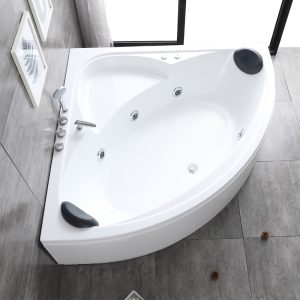 Bồn tắm Thiết bị vệ sinh Sanyu Hình tam giác Surf Jacuzzi Acrylic Nhiệt độ không đổi độc lập Bồn tắm thông thường Khách sạn B&B - Hình 2