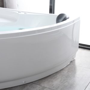 Bồn tắm Thiết bị vệ sinh Sanyu Hình tam giác Surf Jacuzzi Acrylic Nhiệt độ không đổi độc lập Bồn tắm thông thường Khách sạn B&B - Hình 3