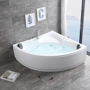 Bồn tắm Thiết bị vệ sinh Sanyu Hình tam giác Surf Jacuzzi Acrylic Nhiệt độ không đổi độc lập Bồn tắm thông thường Khách sạn B&B