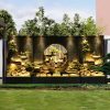 Bức màn nước bức tường nước chảy bức tường non bộ nước chảy đài phun nước ao cá màn hình trang trí khách sạn quầy lễ tân trang trí cảnh quan nước ngoài trời