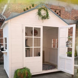 Cabin sân vườn bằng gỗ chống ăn mòn ngoài trời , cabin di động, gian hàng tại nhà, cabin