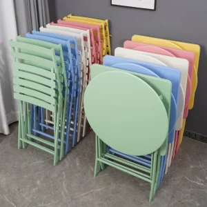 Cắm Trại Gấp Ban Công Bàn Ghế Nhỏ Sáng Tạo Sang Trọng Đơn Giản Sắt Ngoài Trời Salon De Jardin Bàn Ghế Sân Vườn Bộ WK50HY - Hình 3
