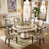 Châu Âu Gỗ Chắc Chắn Ghế Phòng Khách Ánh Sáng Hiện Đại Sang Trọng Nội Thất Gia Đình Lưng Sofa Ghế Da PU Giải Trí Ghế Ăn N