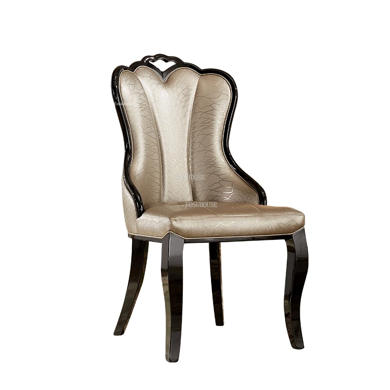 Châu Âu Gỗ Chắc Chắn Ghế Phòng Khách Ánh Sáng Hiện Đại Sang Trọng Nội Thất Gia Đình Lưng Sofa Ghế Da PU Giải Trí Ghế Ăn N - Hình 2 Châu Âu Gỗ Chắc Chắn Ghế Phòng Khách Ánh Sáng Hiện Đại Sang Trọng Nội Thất Gia Đình Lưng Sofa Ghế Da PU Giải Trí Ghế Ăn N - Hình 2