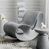 Châu Âu Nhựa Ghế Phòng Khách Sáng Tạo Hình Hoa Đính Đá Nội Thất Phòng Khách Thiết Kế Ghế Phòng Chờ Lười Đơn Sofa Ghế