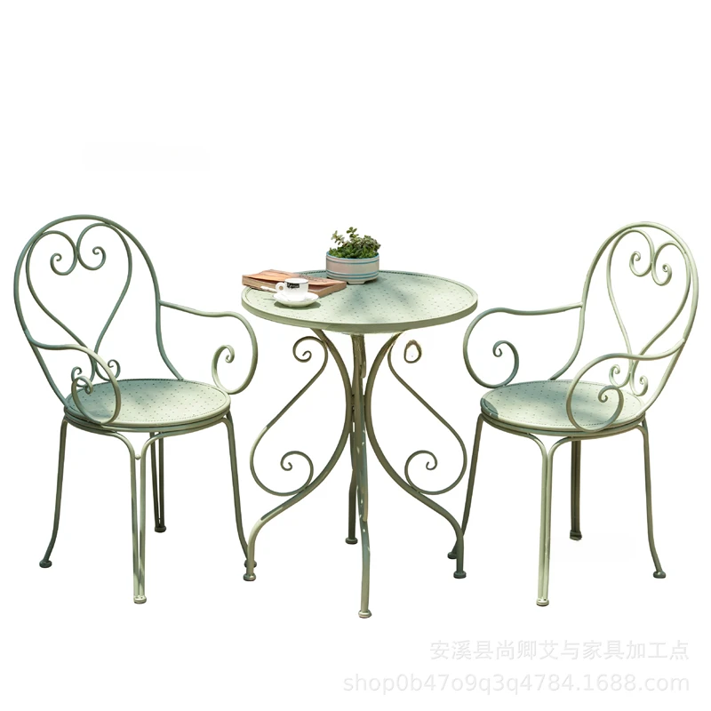 Châu Âu Retro Sắt Bộ Bàn Ghế Sân Vườn Ngoài Trời Sân Vườn Ban Công Bộ Bàn Ghế Cafe Bàn Ăn Châu Âu Retro Sắt Bộ Bàn Ghế Sân Vườn Ngoài Trời Sân Vườn Ban Công Bộ Bàn Ghế Cafe Bàn Ăn