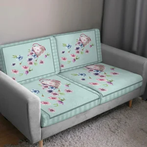 Cốc Hoa Bắn Tung Toé Lưới Sofa Đệm Có Cho Ghế Sofa Phòng Khách Ghế Co Giãn Ghế Bọc Bảo Vệ Nội Thất - Hình 2