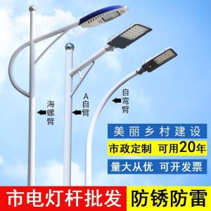 Cột Đèn đường 6 mét Đèn ngoài trời chống thấm nước 4 mét 8 mét siêu sáng Đèn sân vườn cực cao quê nhà Đèn sân vận động - Hình 3