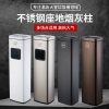 Cột tro thẳng đứng ngoài trời xô tro bằng thép không gỉ từ sàn đến trần cột khói cột tàn thuốc lá gạt tàn khu vực hút thuốc Thùng rác