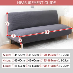 Dạ Nỉ Không Tay Vịn Ghế Sofa Co Giãn Settee Có Không Tay Cho Phòng Khách Gấp Đồ Nội Thất Có Thể Giặt Ghế Dài Bảo Vệ 1 Máy Tính - Hình 2