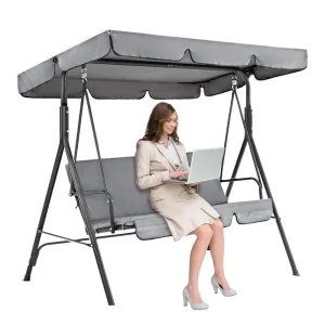 Đầm Xòe Đệm Tán Bao Bộ Thay Thế Cho Sân Vườn Sân Ghế 3 Chỗ Chống Nước Có Võng Đệm Ngoài Trời - Hình 2