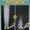 Đầu vòi sen bằng thép không gỉ 304 phòng tắm siêu áp cầm tay vòi sen bình nóng lạnh Yuba Đầu vòi sen tăng áp