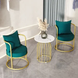 Dễ Thương Trang Điểm Vệ Sinh Cá Nhân Ghế Bành Nền Tảng Ngoài Trời Phiên Tối Giản Vintage Ghế Kim Loại Stoelen Nội Thất Gia Đình SY50LC - Hình 4