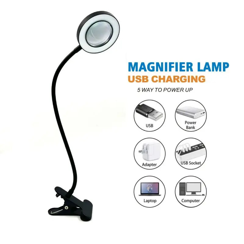 Đèn 2 Trong 1 Kính Lúp Kẹp Đèn Vòng Làm Đẹp Thêu Mi Chăm Sóc Móng Tay Chăm Sóc Mắt Sửa Chữa Để Bàn USB Đầu Giường ánh Sáng - Hình 3 Đèn 2 Trong 1 Kính Lúp Kẹp Đèn Vòng Làm Đẹp Thêu Mi Chăm Sóc Móng Tay Chăm Sóc Mắt Sửa Chữa Để Bàn USB Đầu Giường ánh Sáng - Hình 3